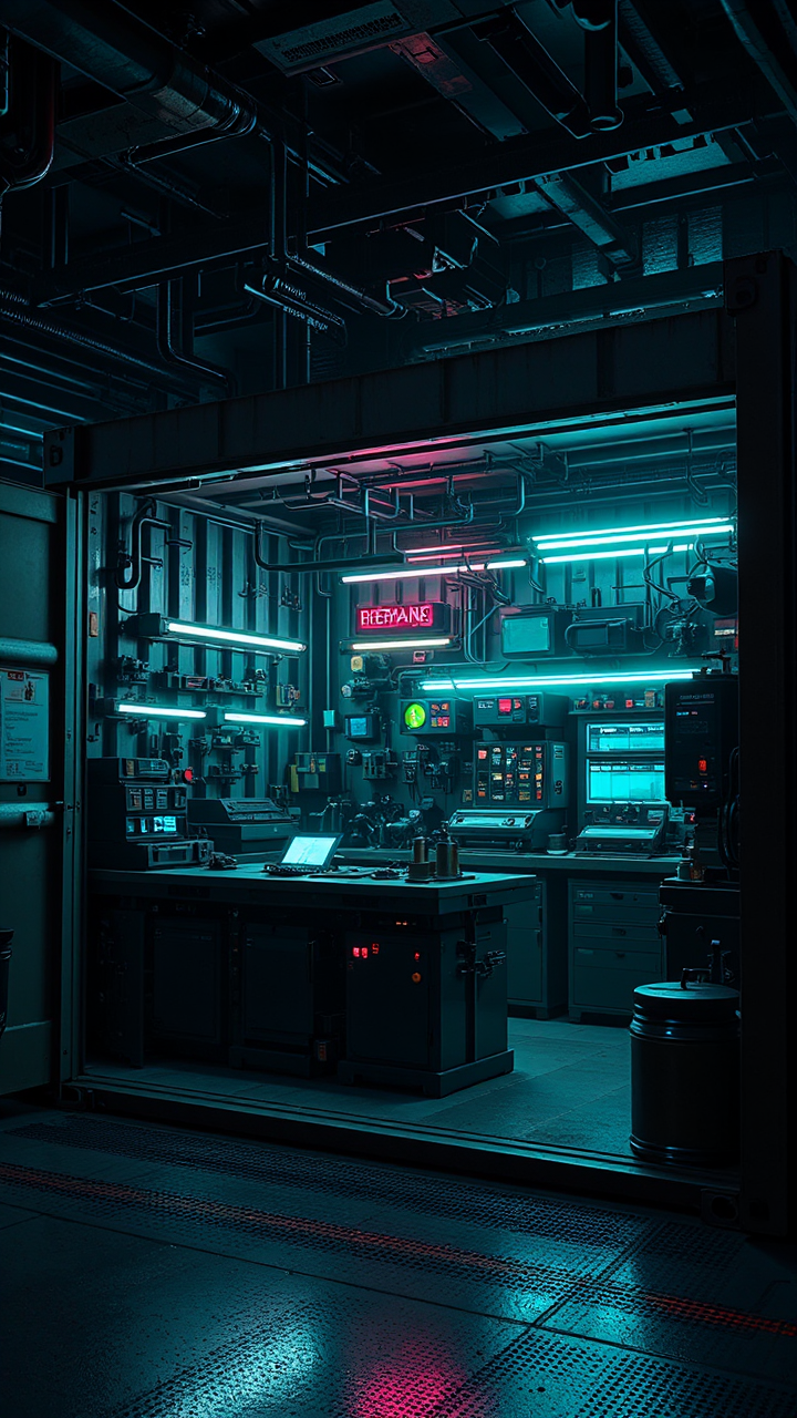 Small sci-fi machine shop