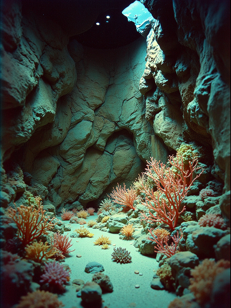 Low-fi color diorama of