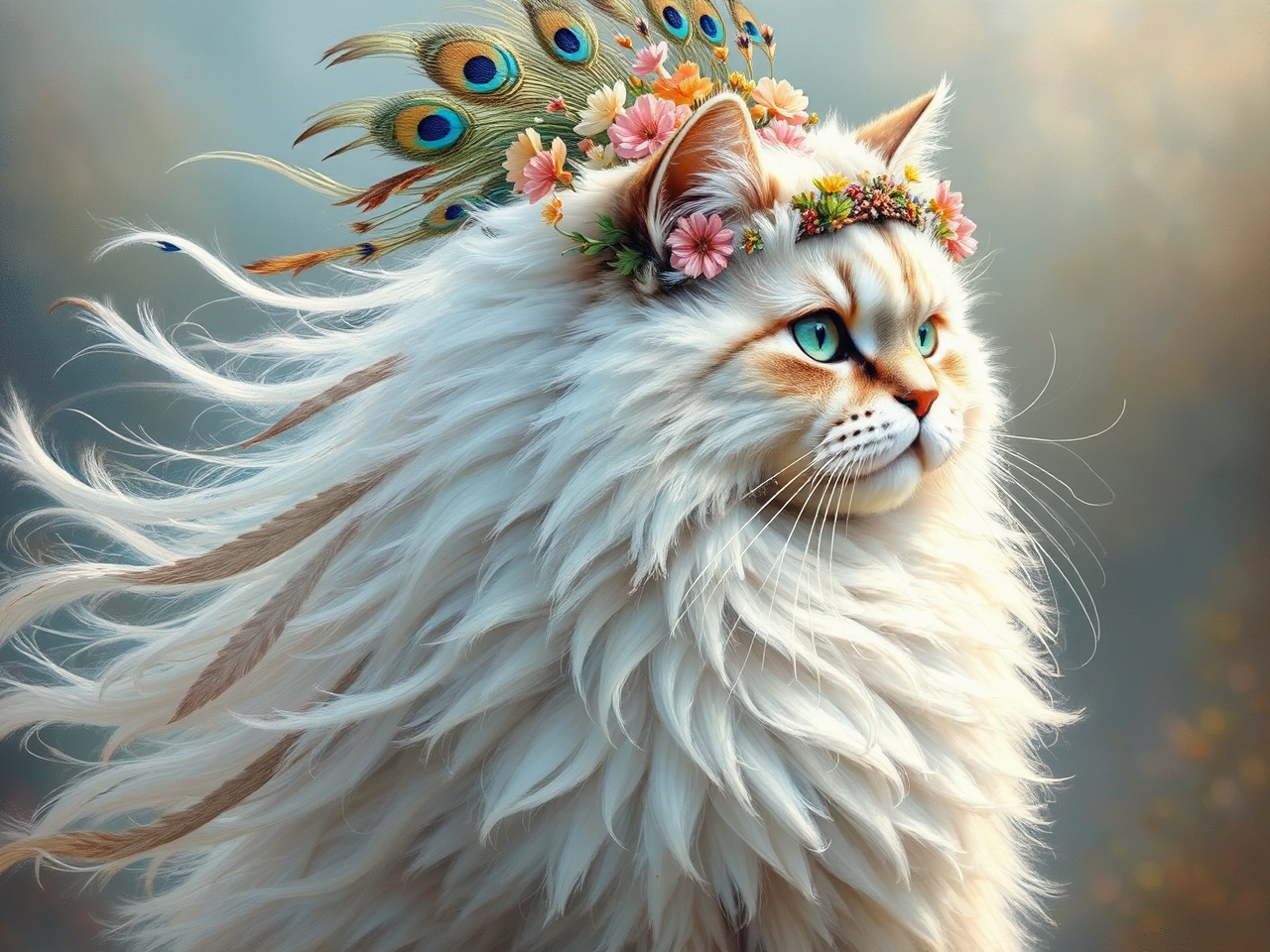 A regal, fluffy Persian