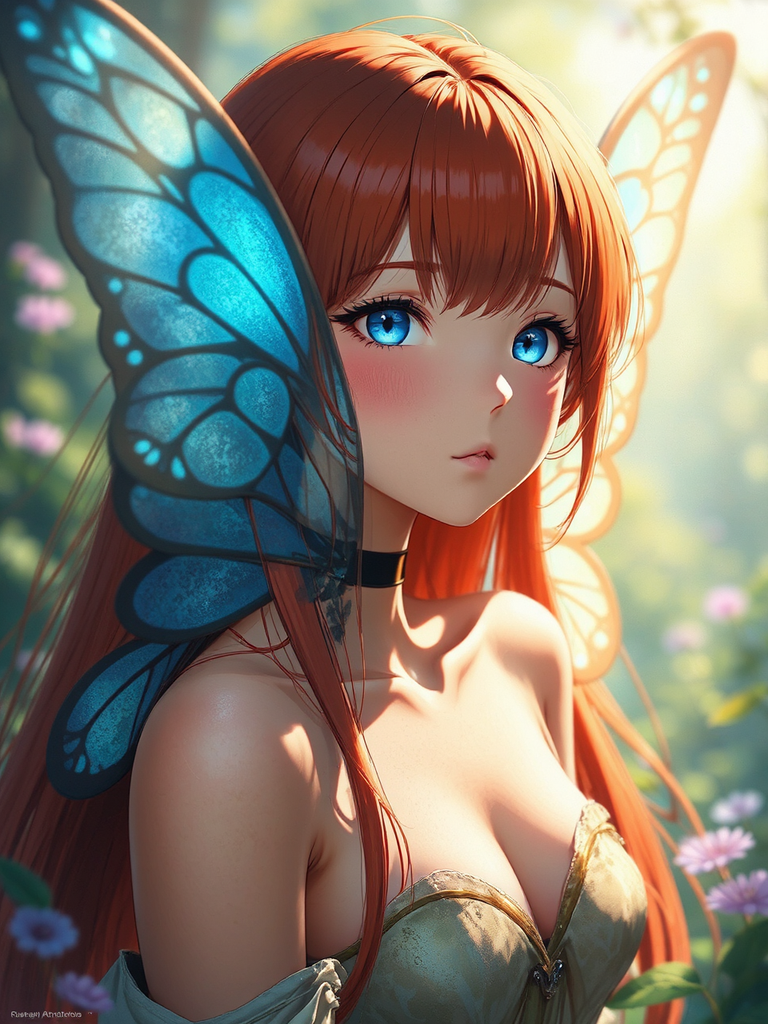 Fairy with red hair