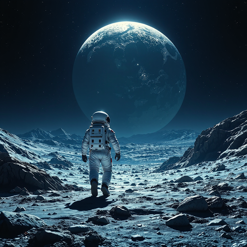 Two astronauts on the