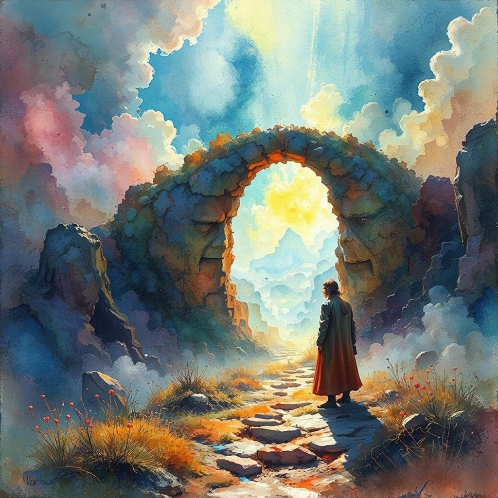 Vibrant, dreamlike, artistic digital