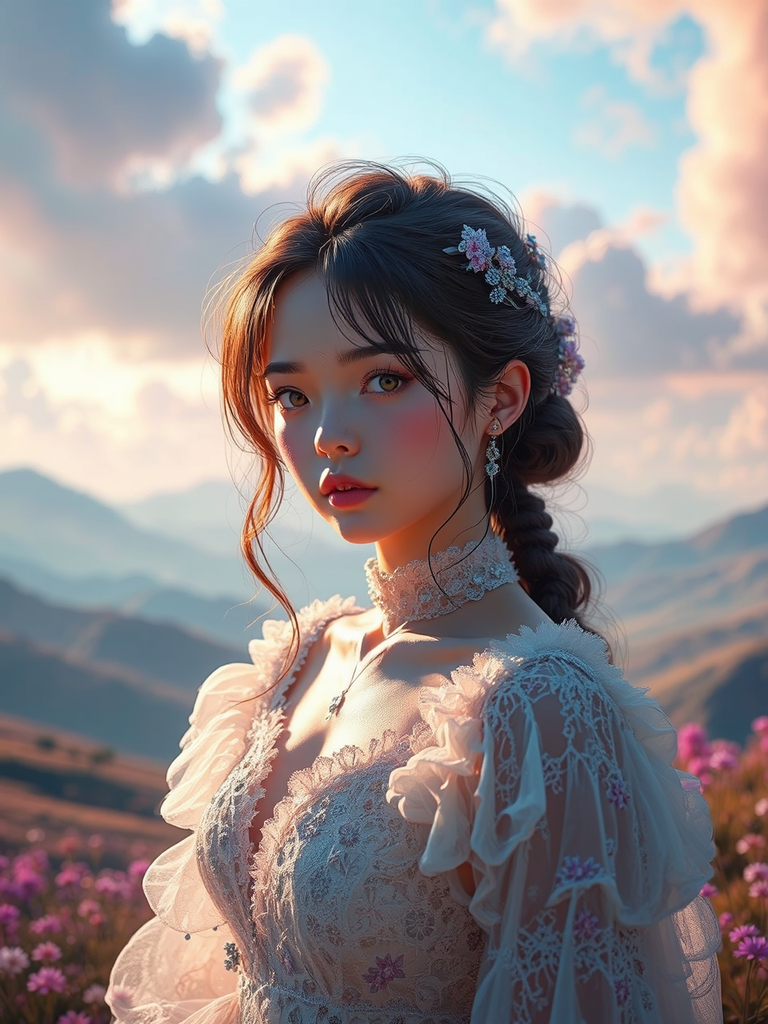 Beautiful landscape with vivid
