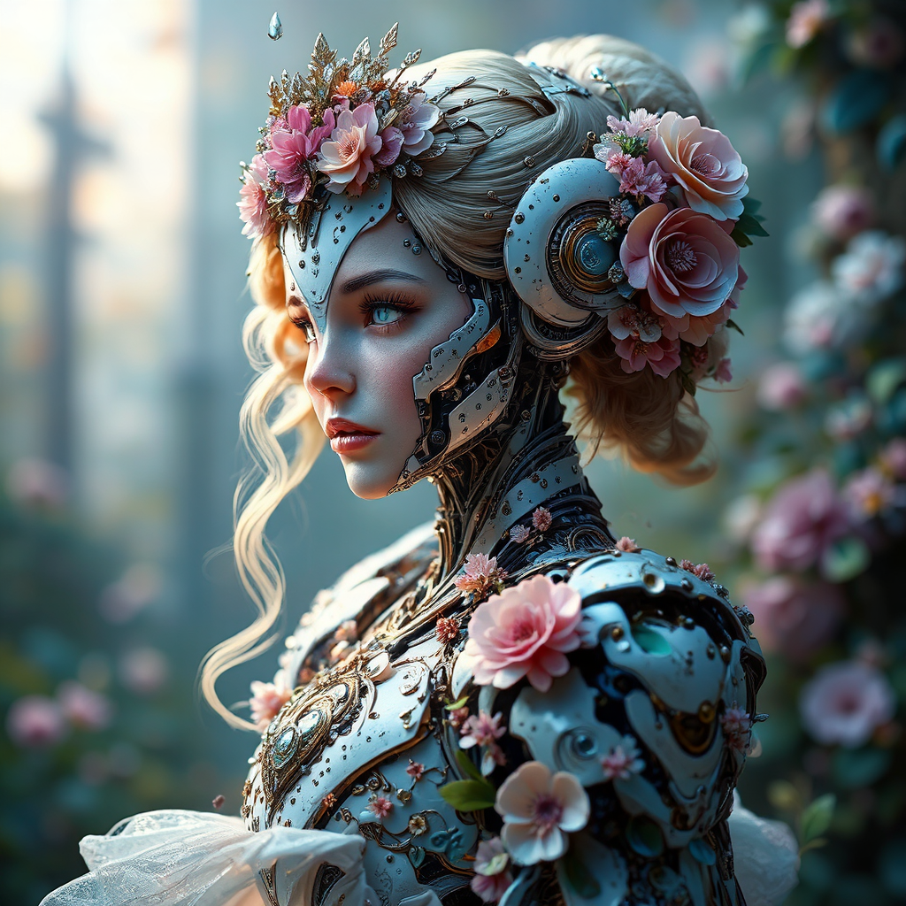 Cinderella in steampunk robot