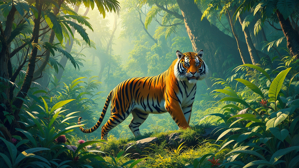 A tiger in a