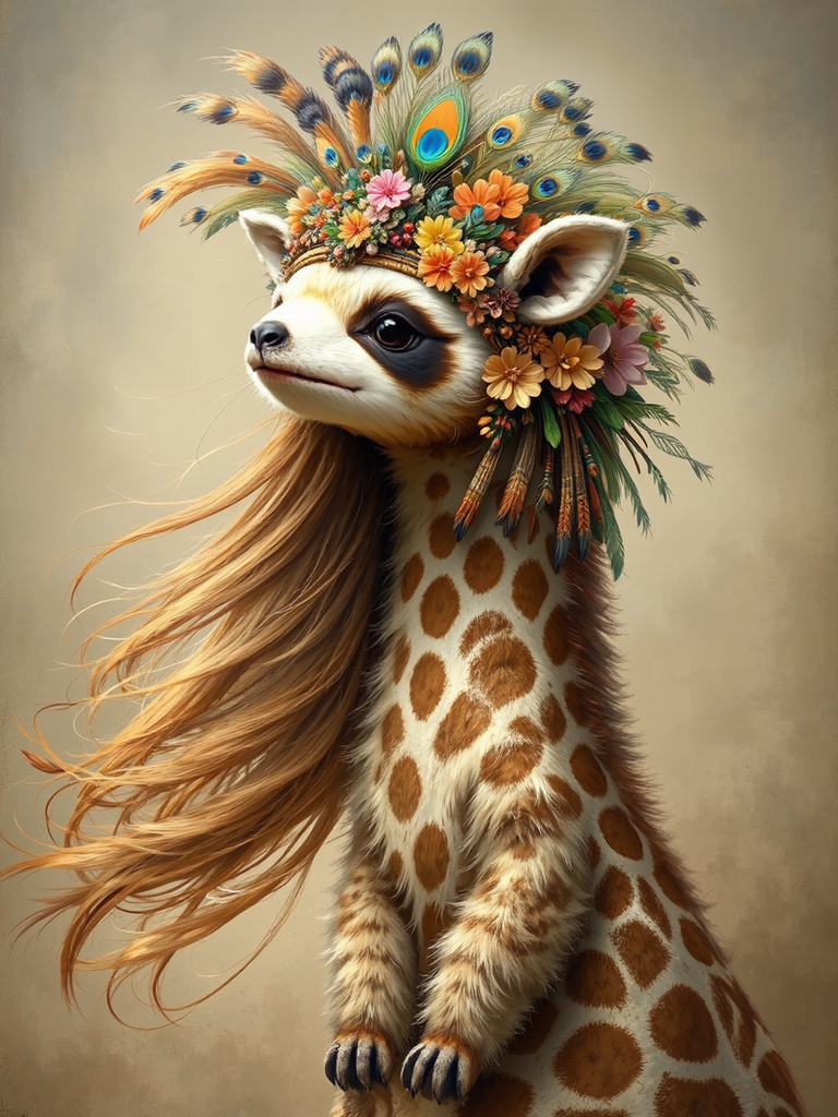 Cute, hybrid animal with