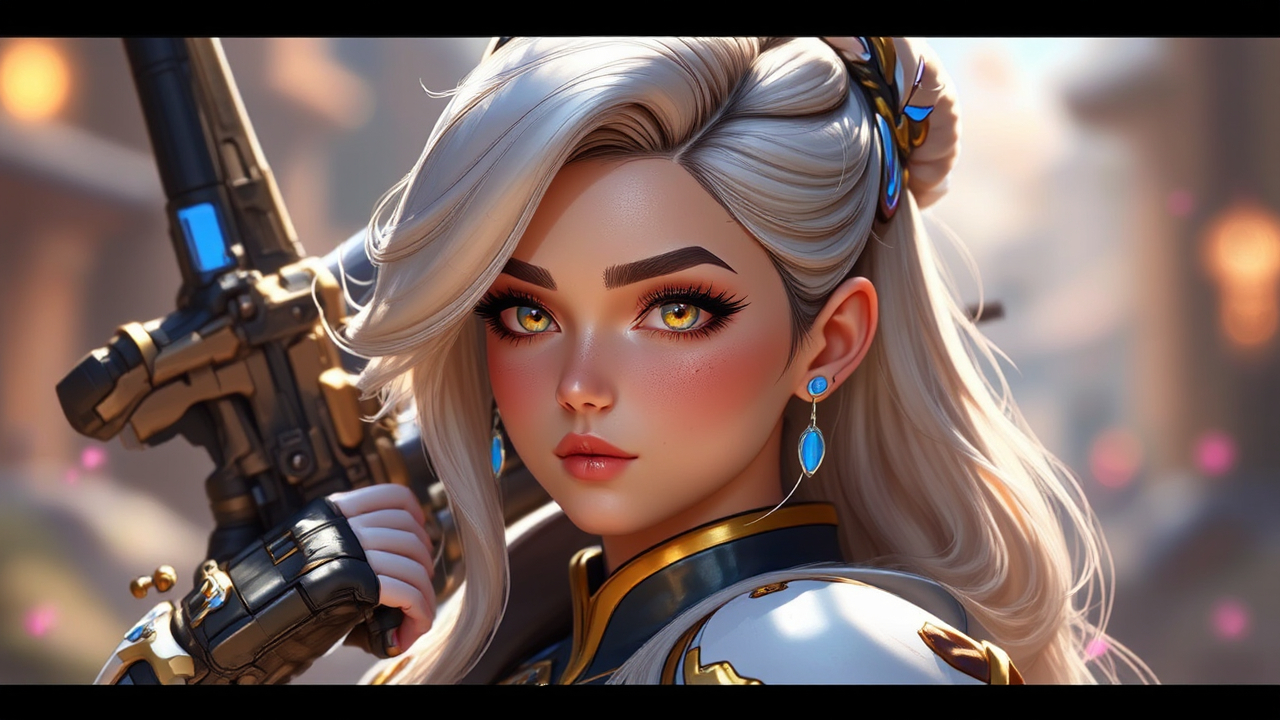 Female character in Overwatch