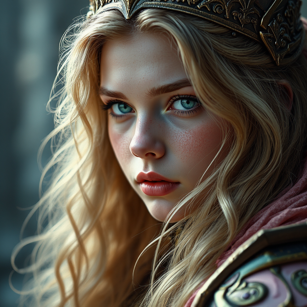 Close-up of a goddess