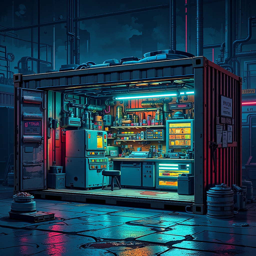 Small sci-fi machine shop