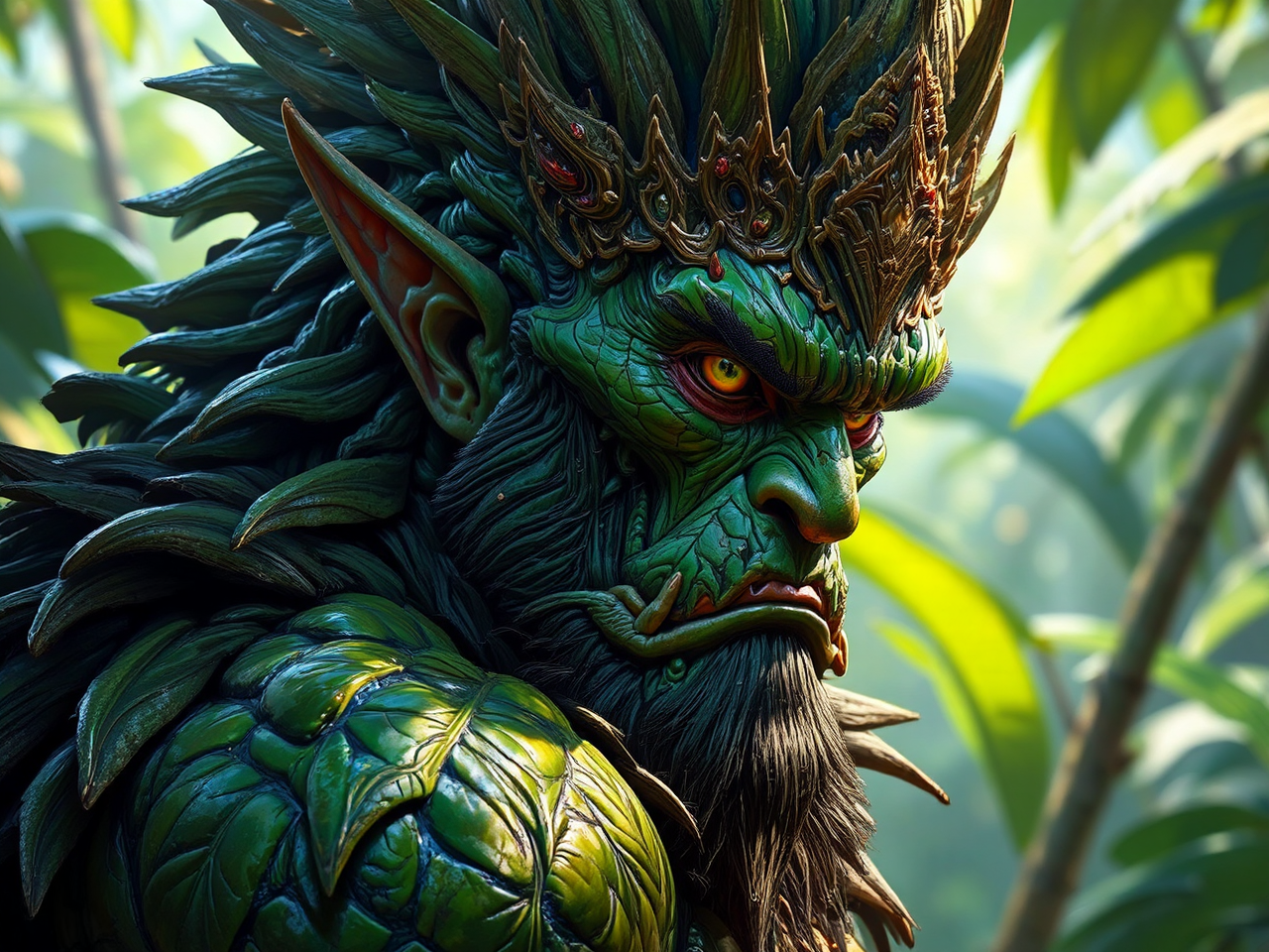 Tropical teak emperor with