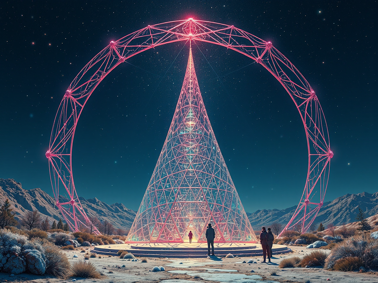 Geodesic domes and sculptural