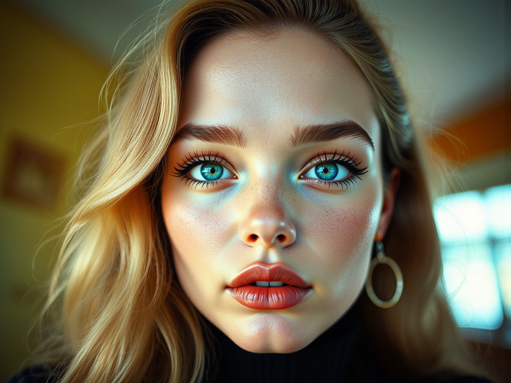 Close-up portrait of a