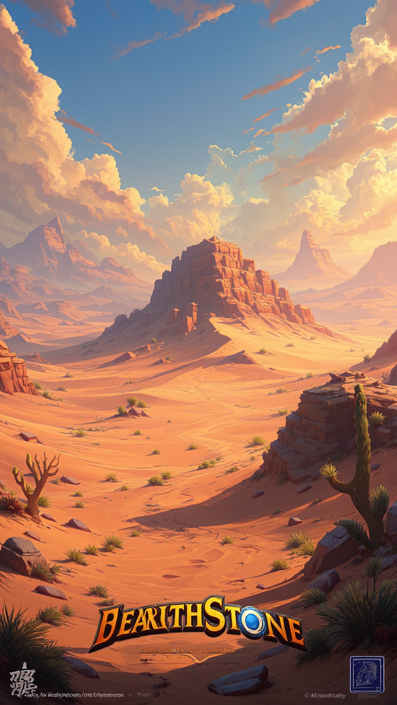 Desert landscape in fantasy