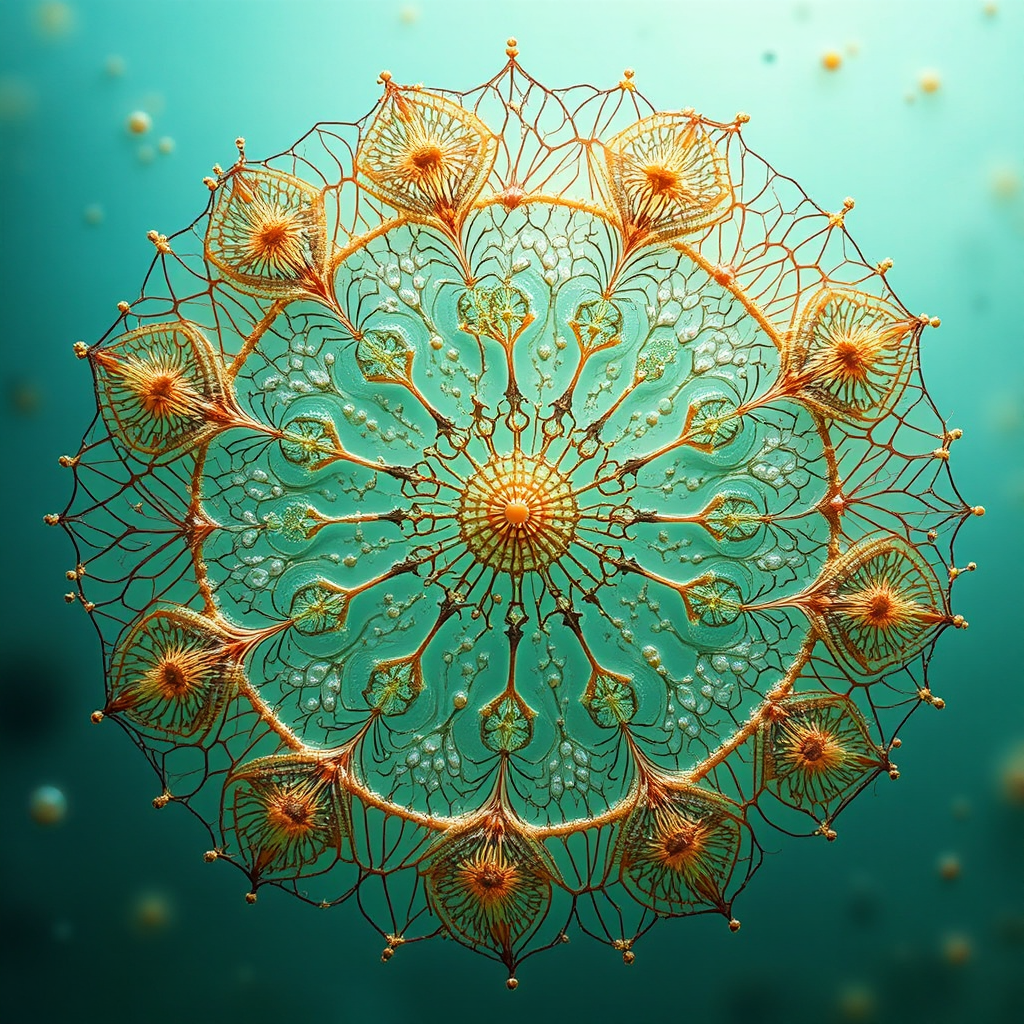 Diatoms in central position.