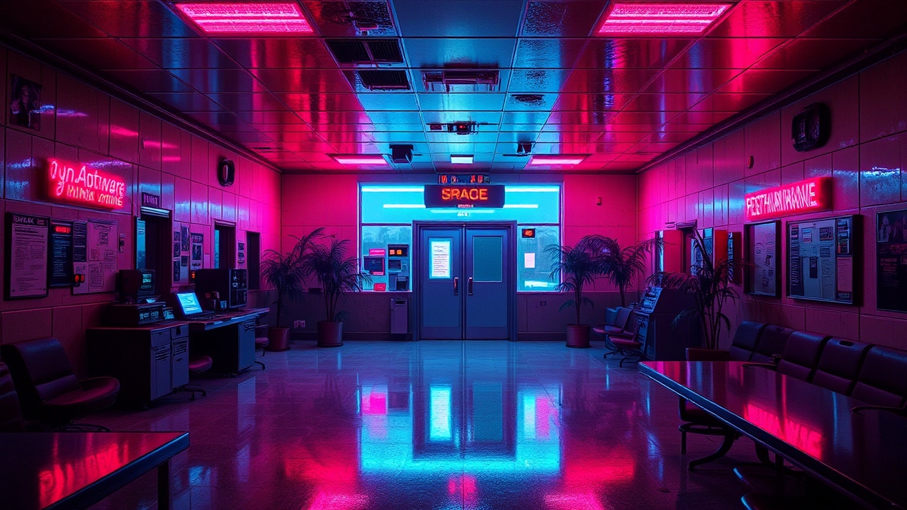 Miami police station interior