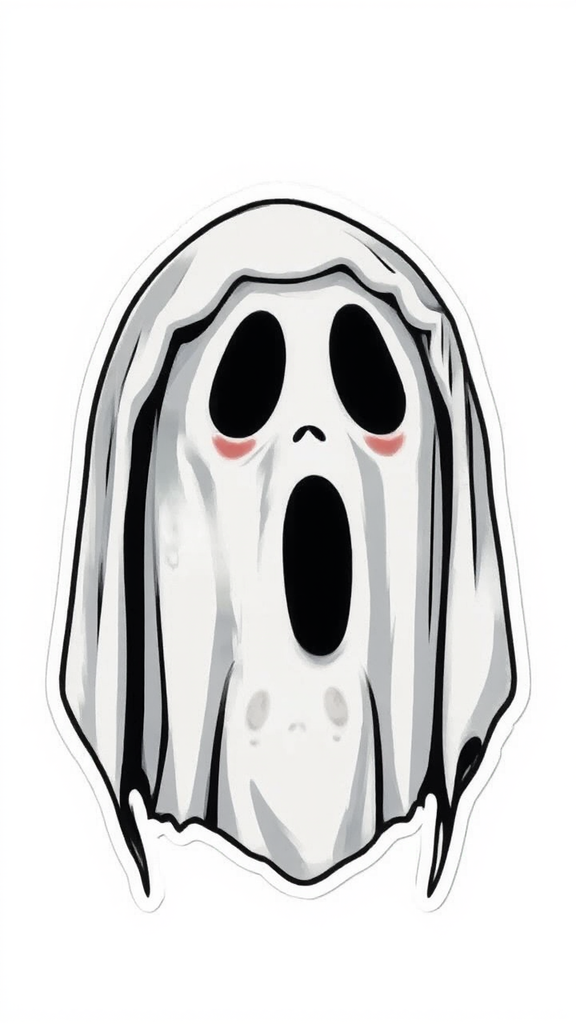 Vinyl decals with ghost