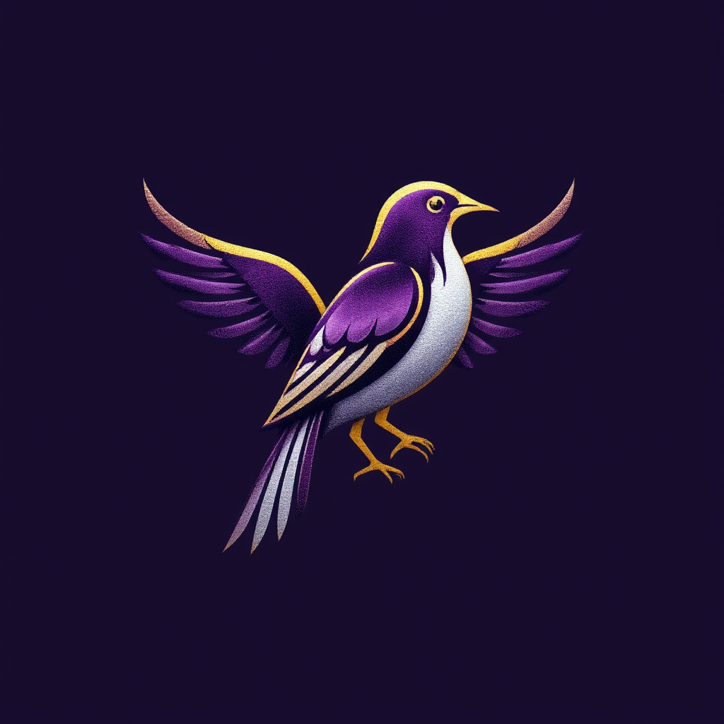 Deep purple and gold