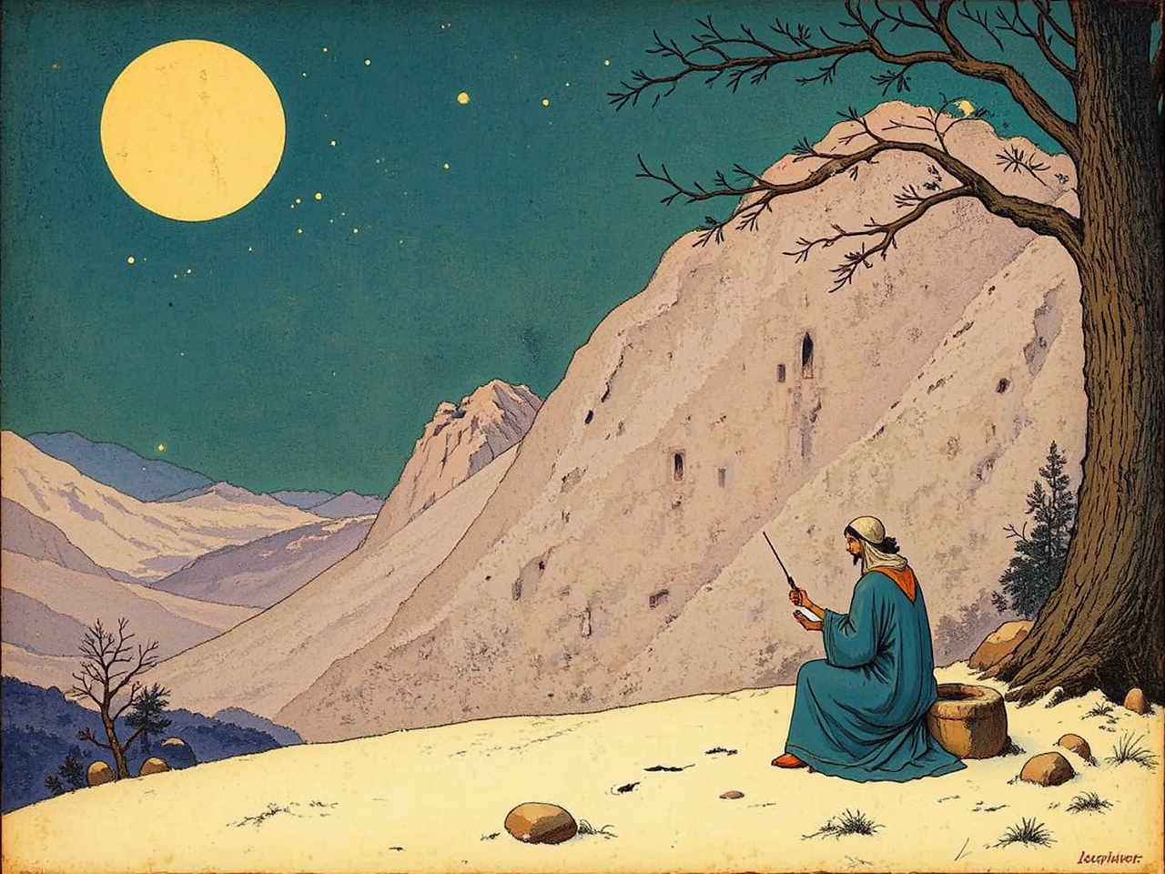 Mystical figure in Eastern