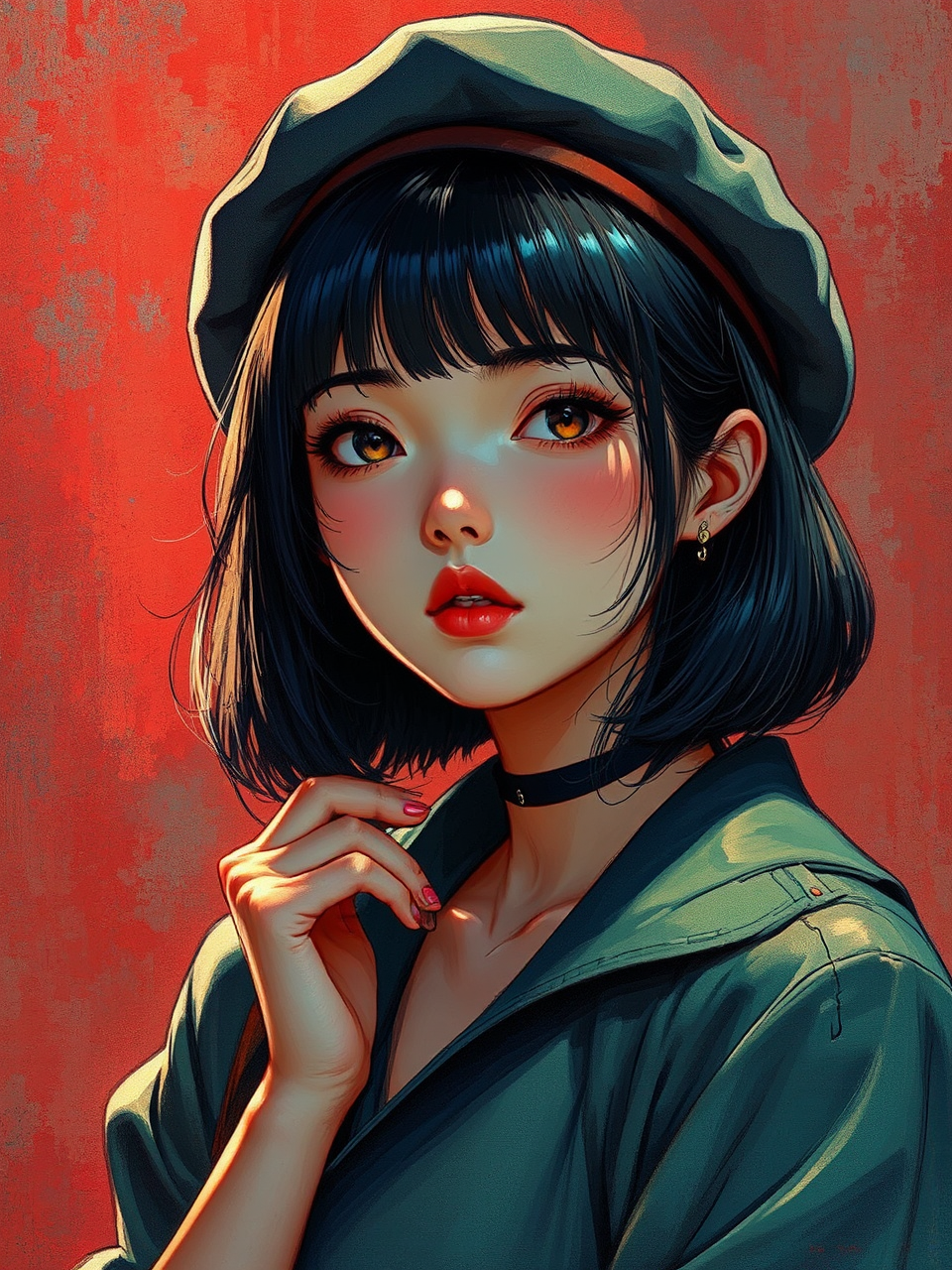 Girl with a beret