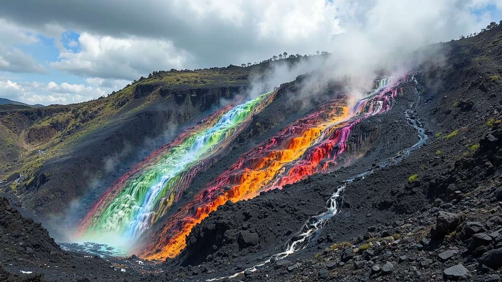 Coal mine surrounded by