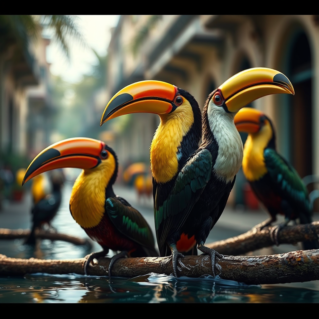 Birds in Old Havana