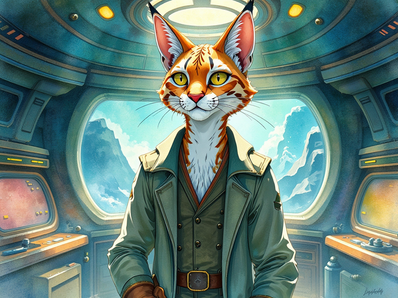 Masculine navigator in dramatic