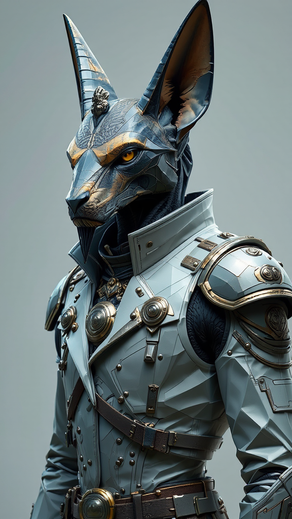 Anubis in pale gray