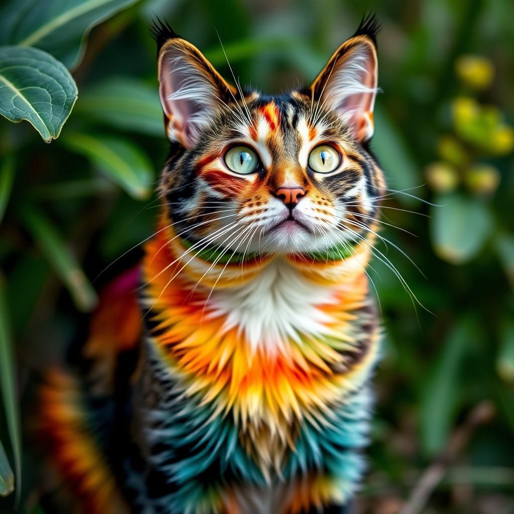 Vibrant Colors Surround Happy