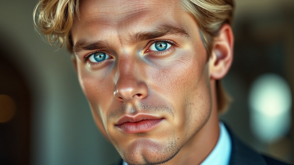 Close-up of a handsome