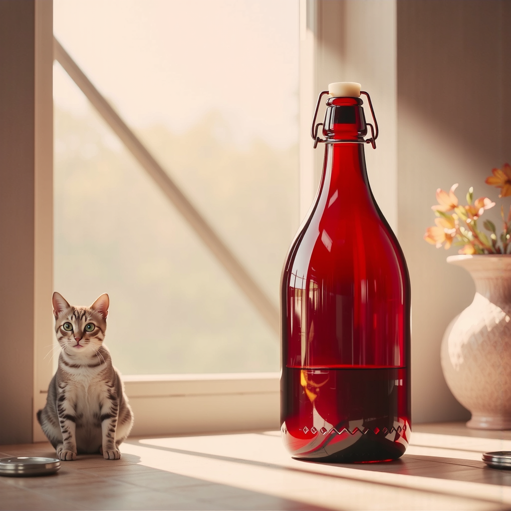 Cat inside a large