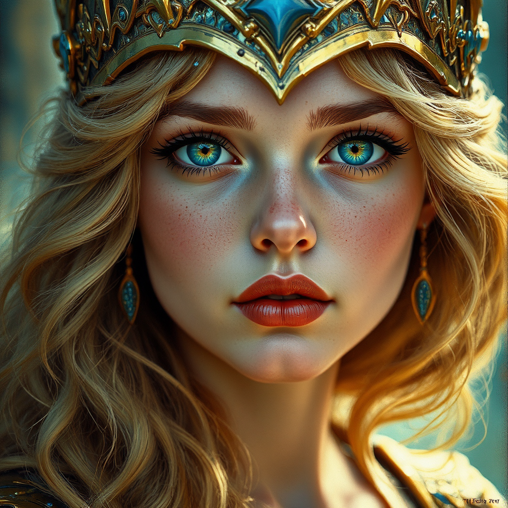 Close-up of a woman's