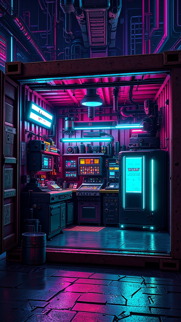 Small sci-fi machine shop