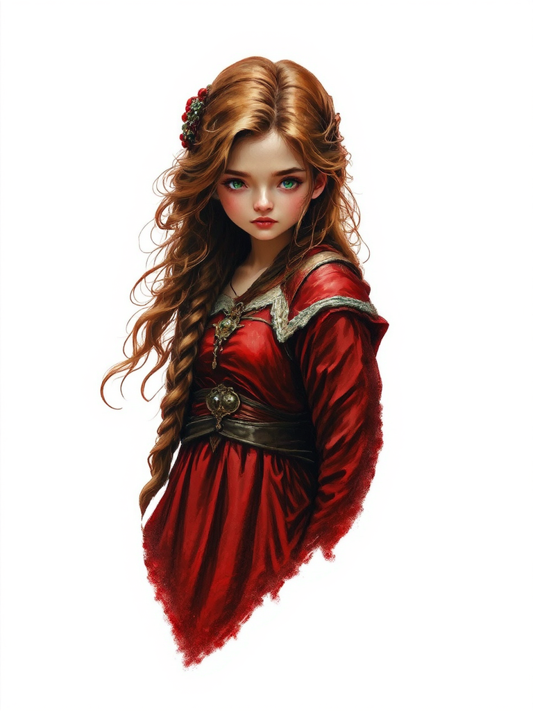 Girl in a red