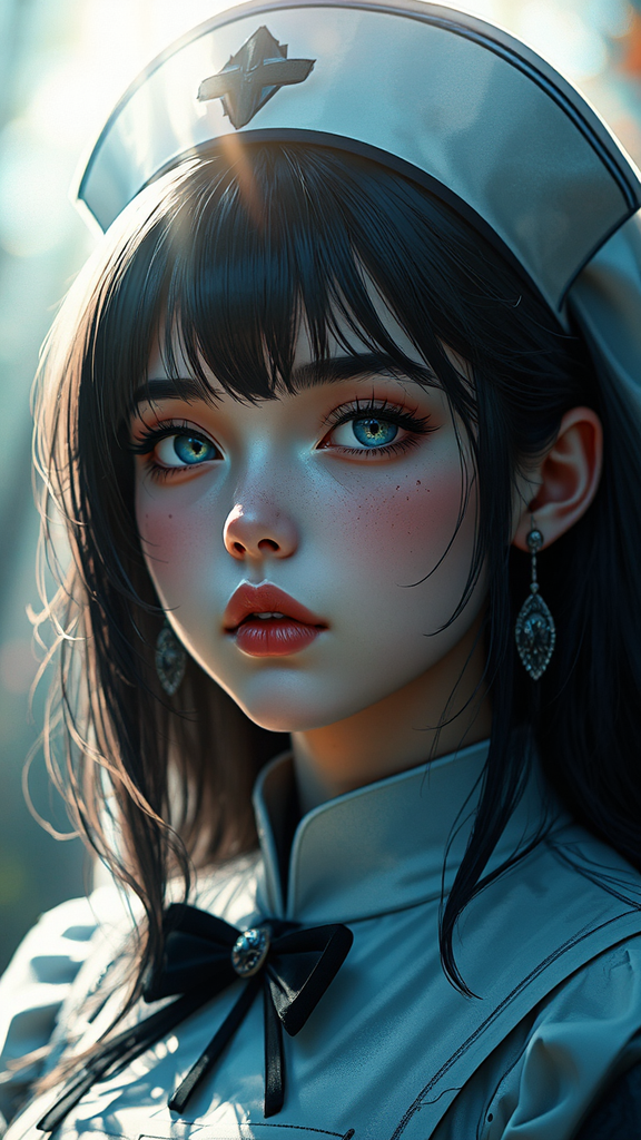 A young woman in