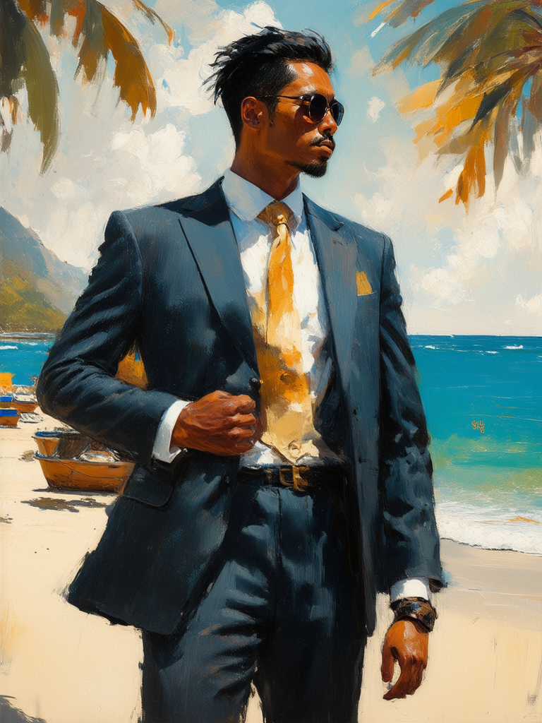 African-Korean man in a