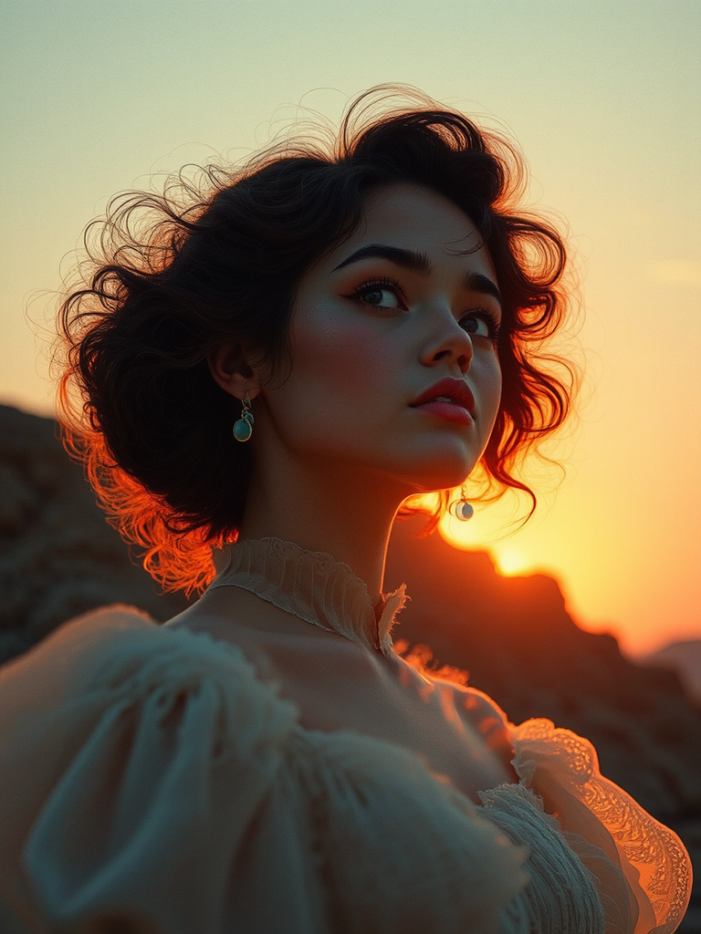 Sun rises and sets