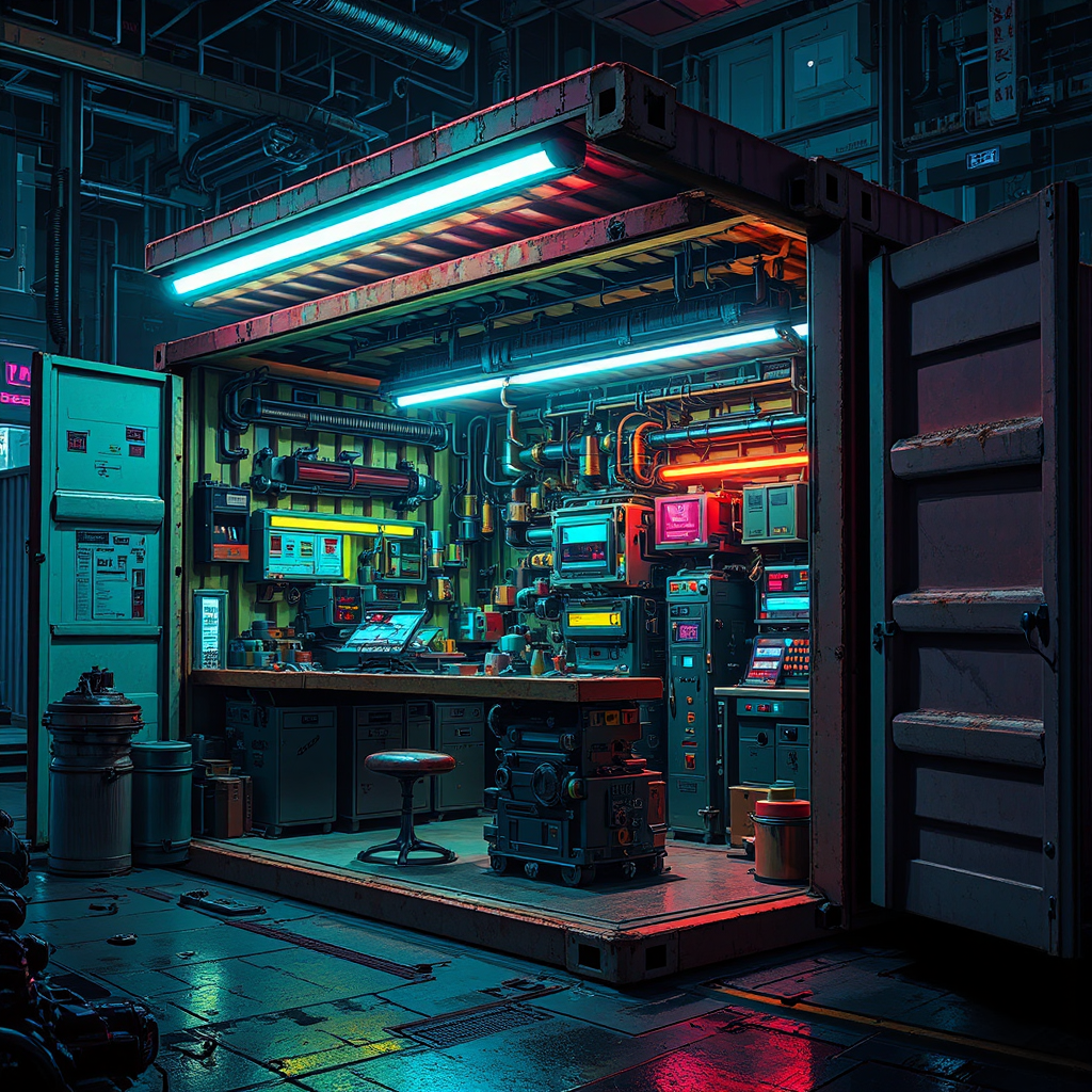 Small sci-fi machine shop