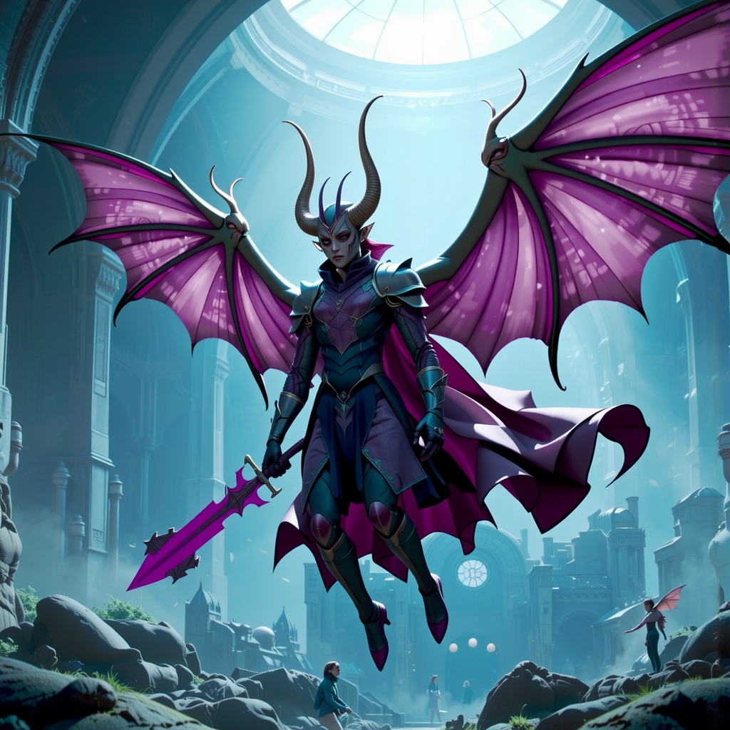 Flying creatures with purple