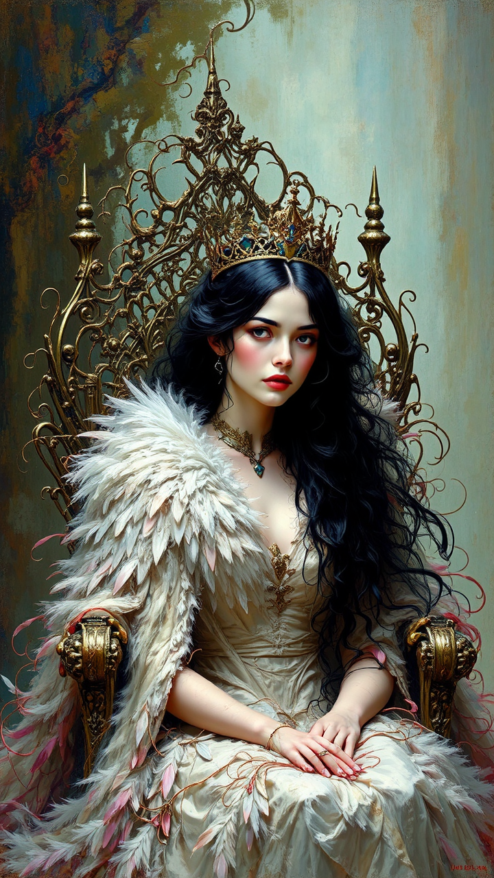 A woman in an