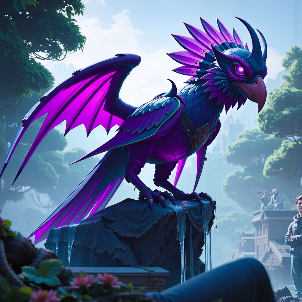 Epic purple hawkstrider mount.