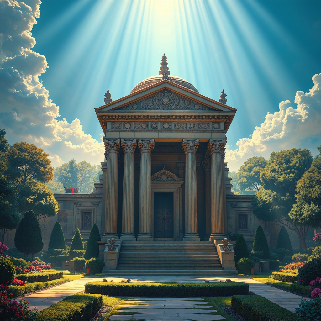 Ancient temple with ornate