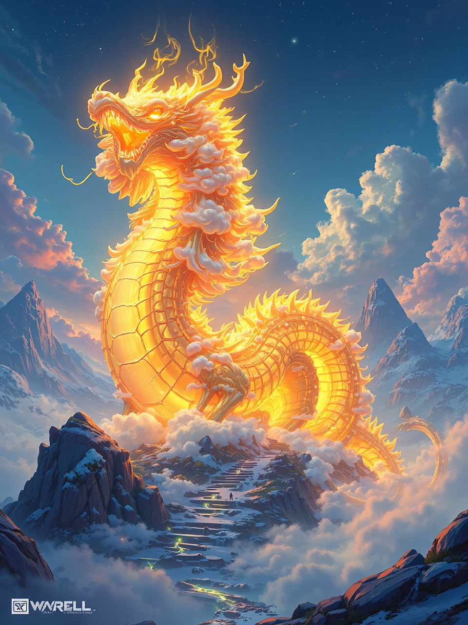 Golden Serpent Cloud Mount.