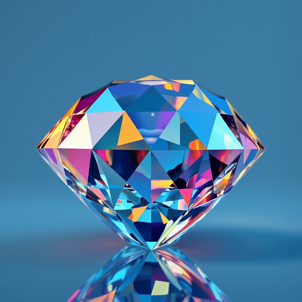 Diamond artwork with reflective