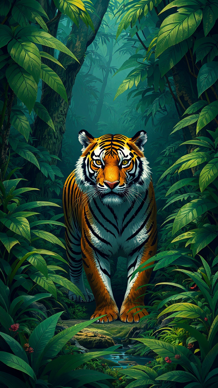 A tiger in a
