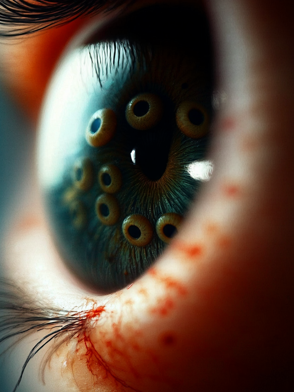 Close-up of an eyeball.