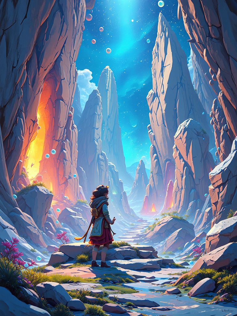 Space environment with fantasy