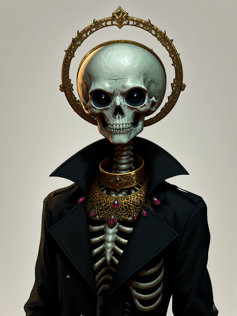 Humanoid skeleton in a