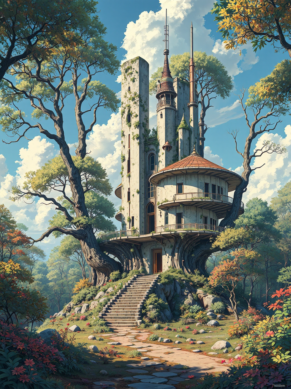 Anime illustration of industrial