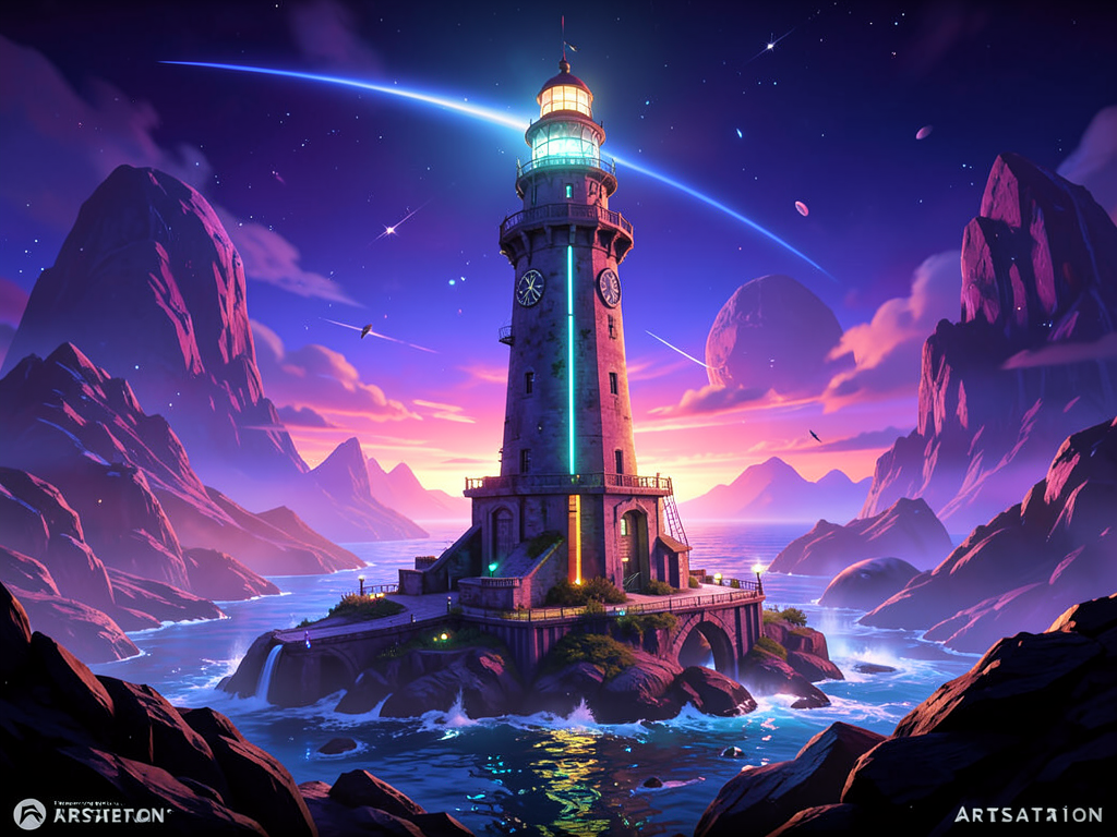 lighthouse on an alien