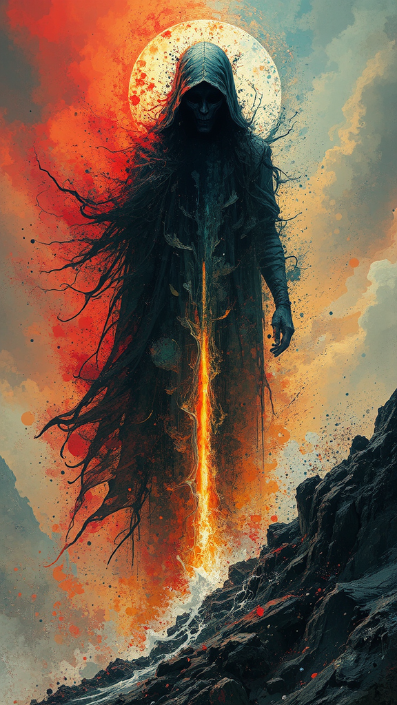 Spiritual entity in vibrant